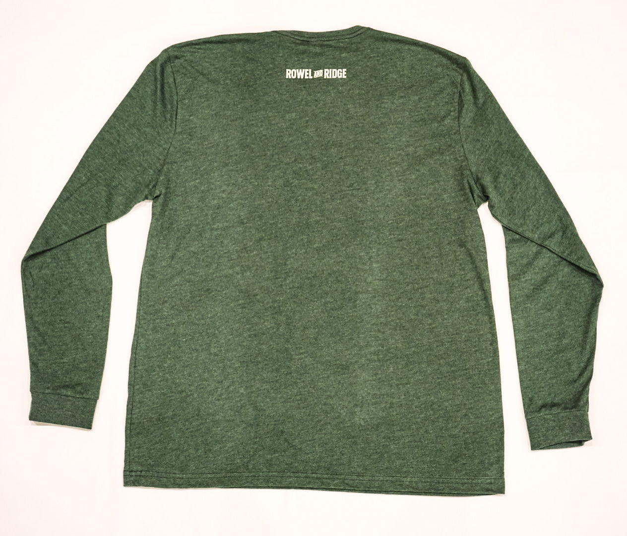 Hunter Green Triblend Long-Sleeve Crew