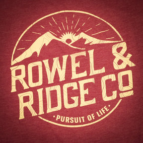 Maroon Ridgeline Crewneck T-Shirt