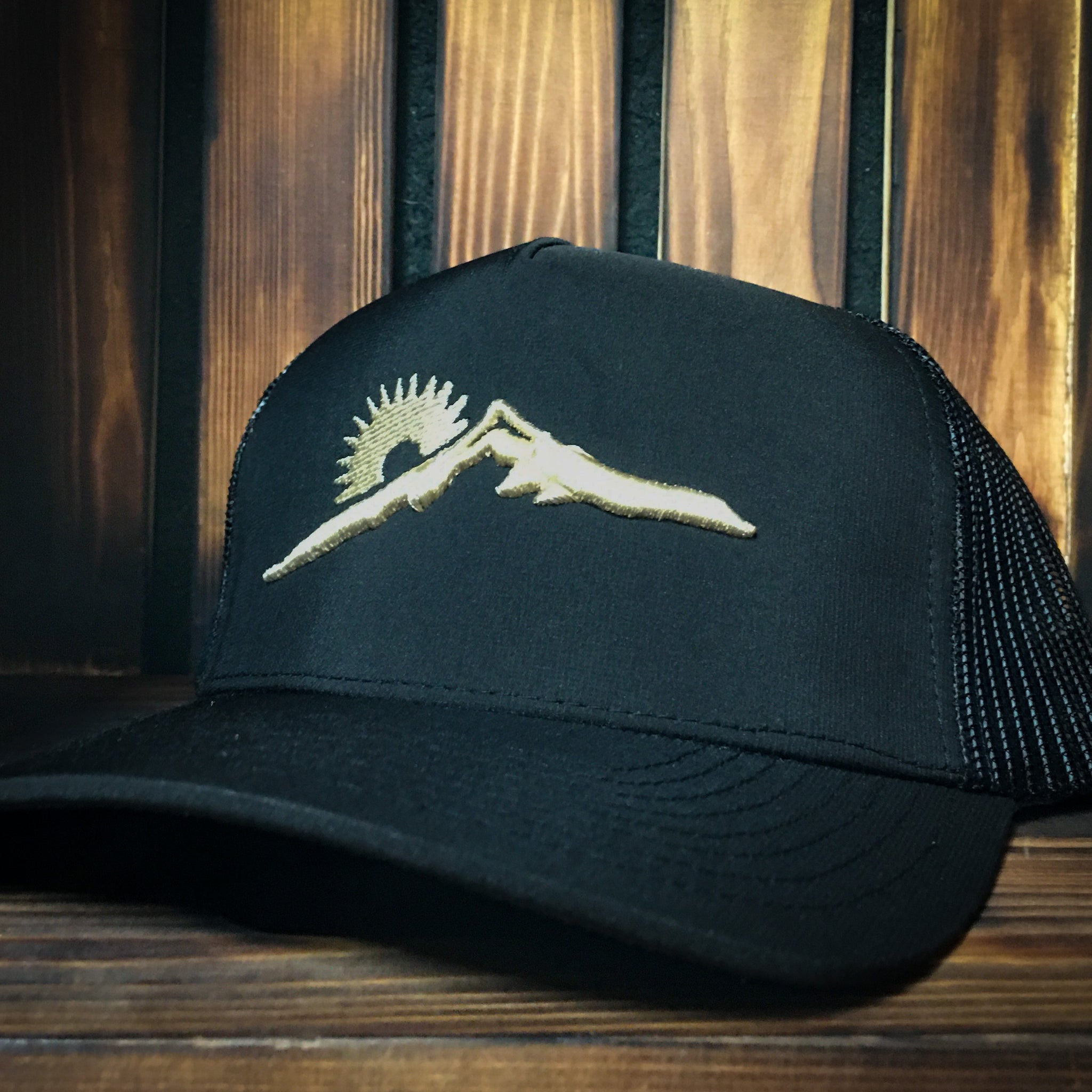 Black Ridgeline Mesh Hat