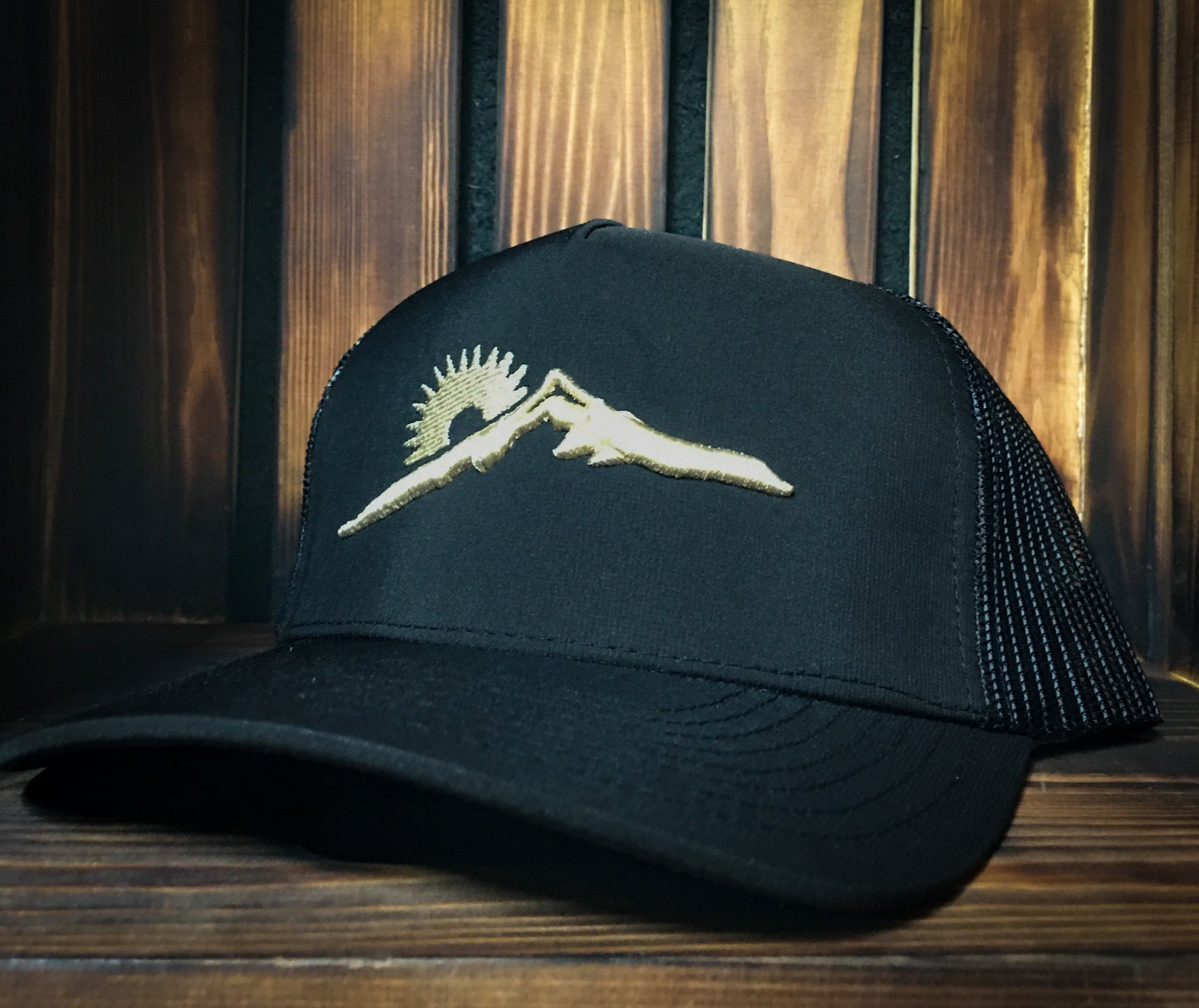 Black Ridgeline Mesh Hat