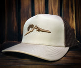 Khaki/Brown Ridgeline Mesh Hat